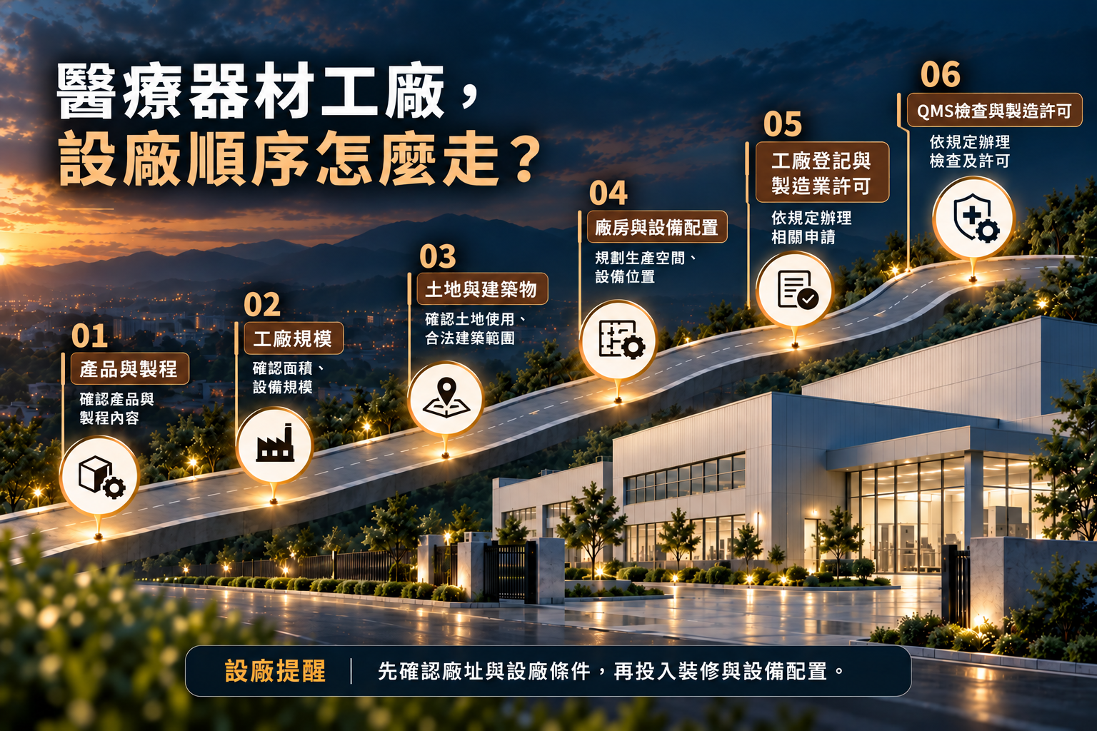 醫療器材工廠設廠六步驟
